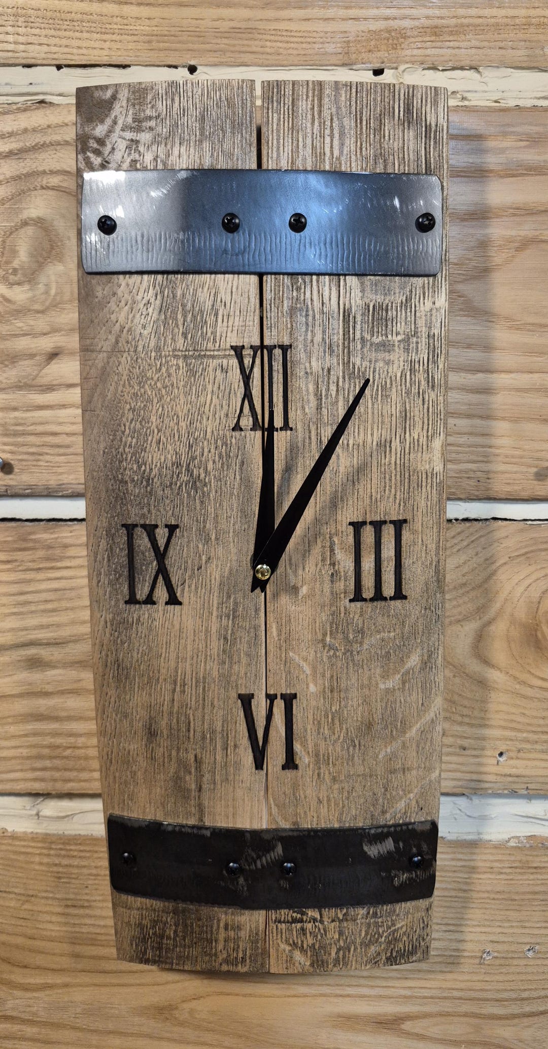 Stave Clock Kentucky Bourbon Barrel Stave Clock - Etsy