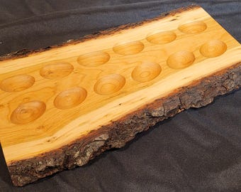 Cherry Live Edge Deviled Egg Tray