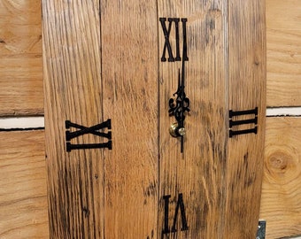 Bourbon Barrel Stave Clock: Kentucky Whiskey Barrel
