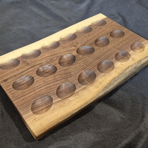 Walnut Live Edge Deviled Egg Tray