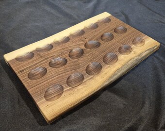 Walnut Live Edge Deviled Egg Tray
