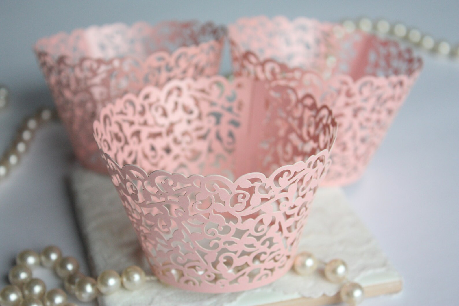Pink Cupcake Wrappers for MINI or Standard Cupcakes Pink Cupcake Wrappers for MINI or Standard Cupcakes