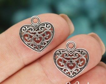 25mm Mix/Single Options Pretty 3D Charm Pendants CCB Silver Plated Acrylic 17mm 25mm Mix/Single Options Pretty 3D Charm Pendants CCB Silver Plated Acrylic 17mm