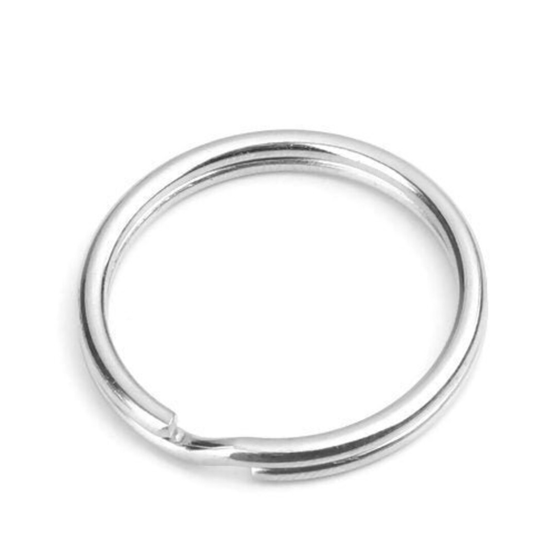 10 Extra Large Silver Jump Rings, 25mm Key Ring, Stainless Steel (V-61 ...