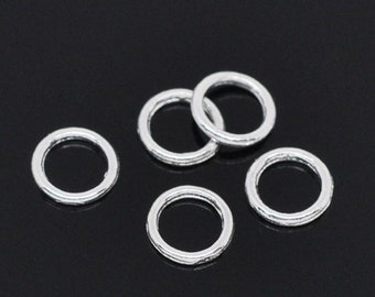 Stainless Steel 6mm Open Jump Rings, Stainless Steel (S-41)