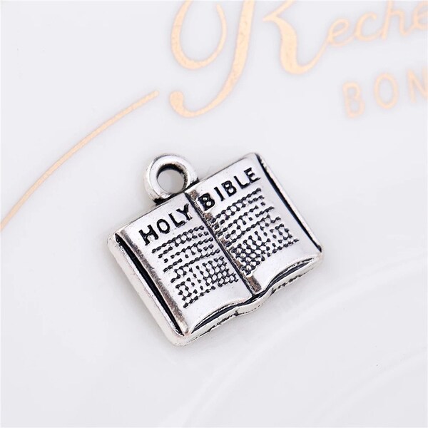 Holy Bible Charm Etsy