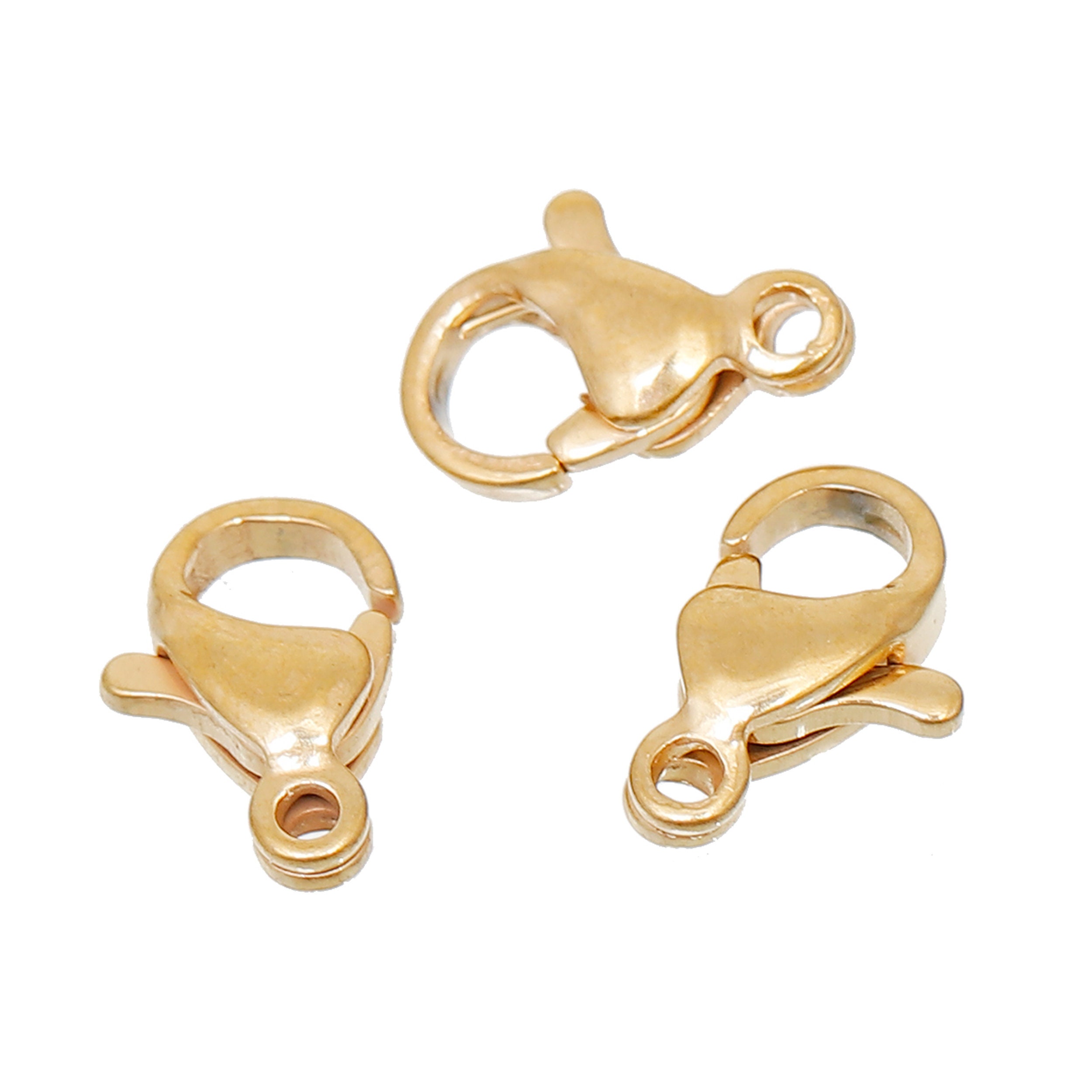 Small Lobster Claw Clasps 6 mm - Chrome Plated