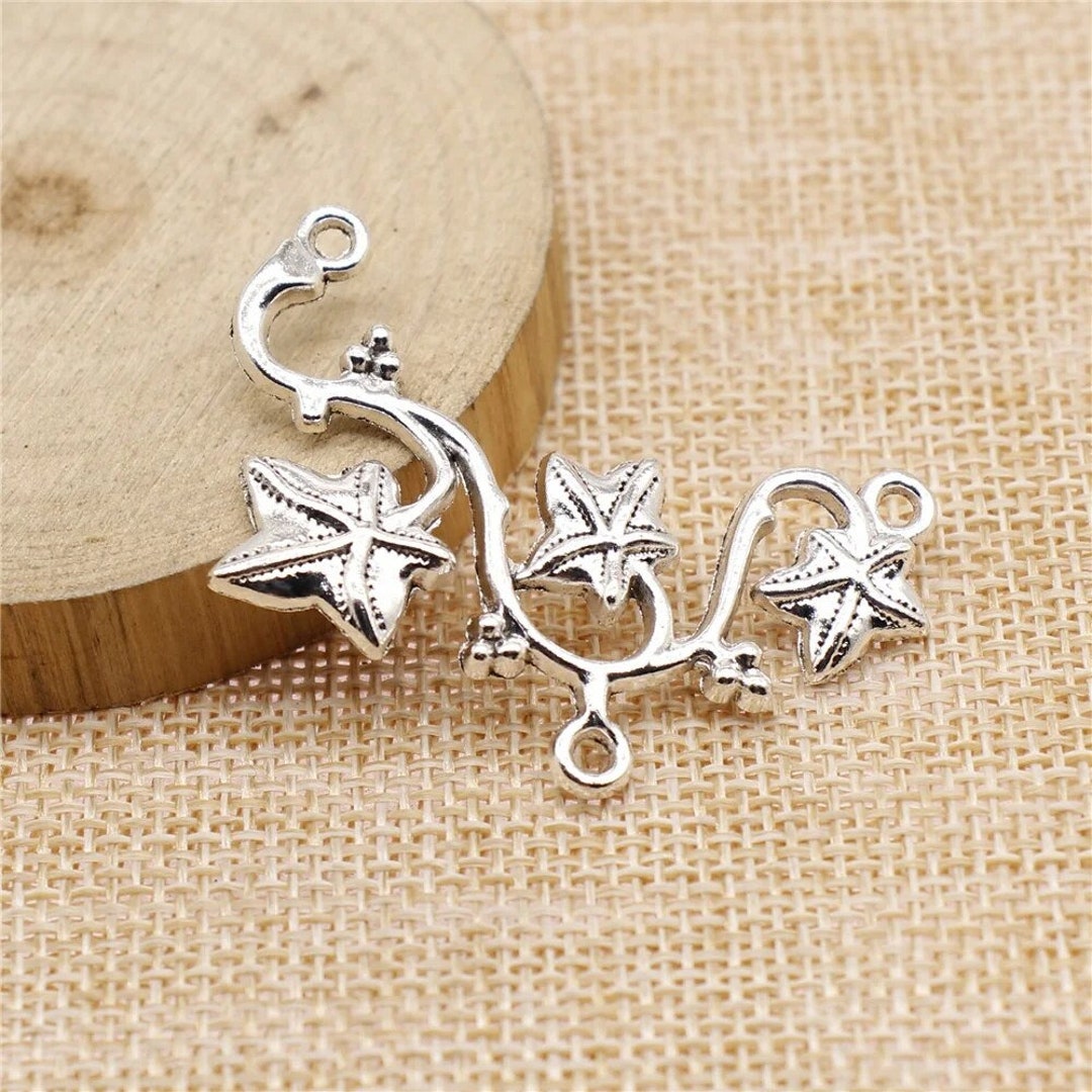 Brass Cherry Blossom Connector - Cherry Blossom Tree Pendant and Flower