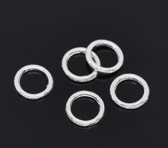 100/500 6mm Soldered Jump Rings High Quality Silver Plated - Etsy