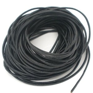 32ft Black Leather Cord 1.5mm (4A-8)