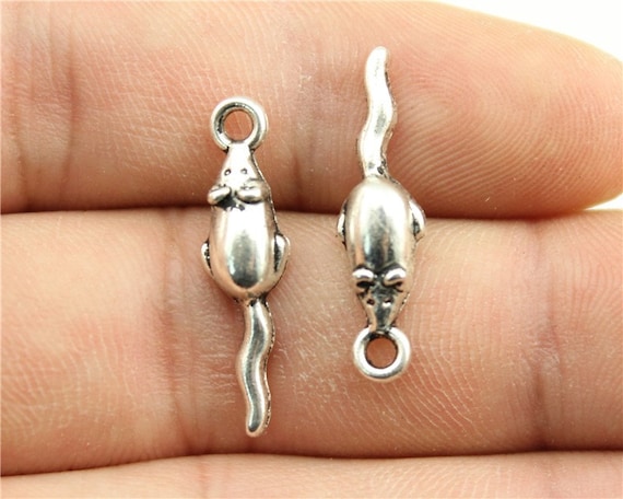 8 Note book charms antique silver tone PT24