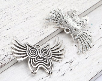 150pcs Tibetan Silver Bead Assortment - 15 Styles Butterfly Flower Dragonfly Charms For Jewelry Making