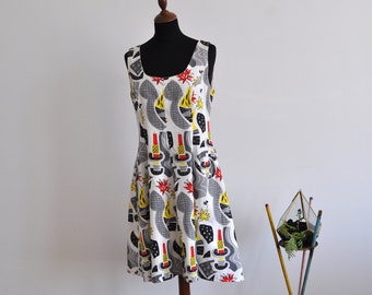 Adorable atomic age midcentury dress size M/L