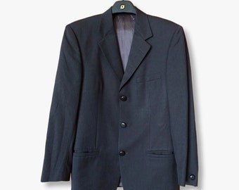 Vintage Istante By Gianni Versace Sport Coat Blazer Men’s Size IT 48 Grey Wool