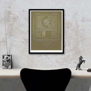 16 Bit Era: &quot;Commodore Circuits Rev 2.0&quot; (A3/13&quot; x 19&quot;) signed print
