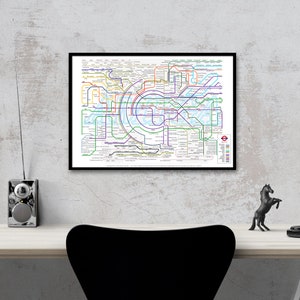 Commodore Amiga: "Amiga Undergound Map" 13" x 19" Signed Giclee Print