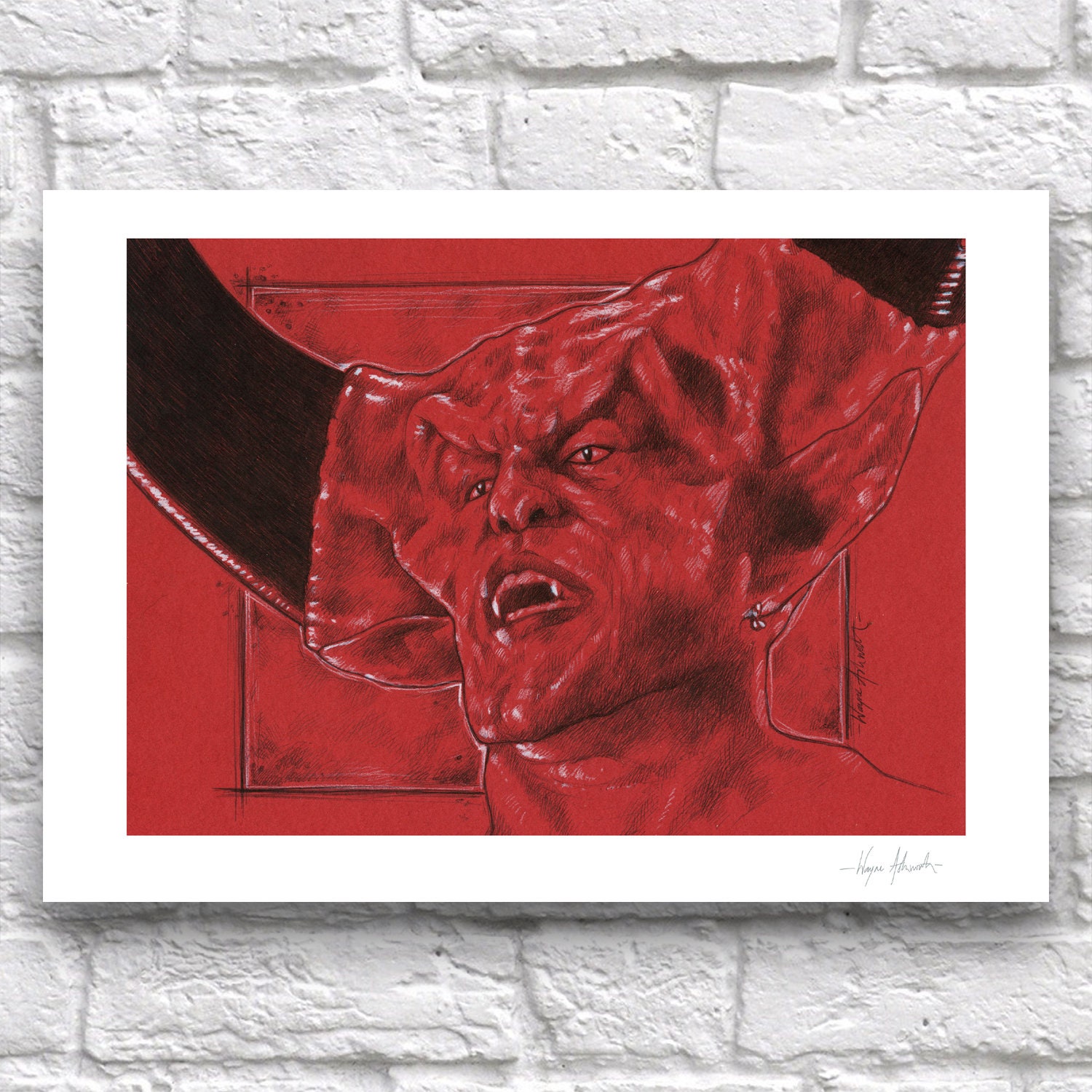 Legend: Darkness Signed A4 Art Print