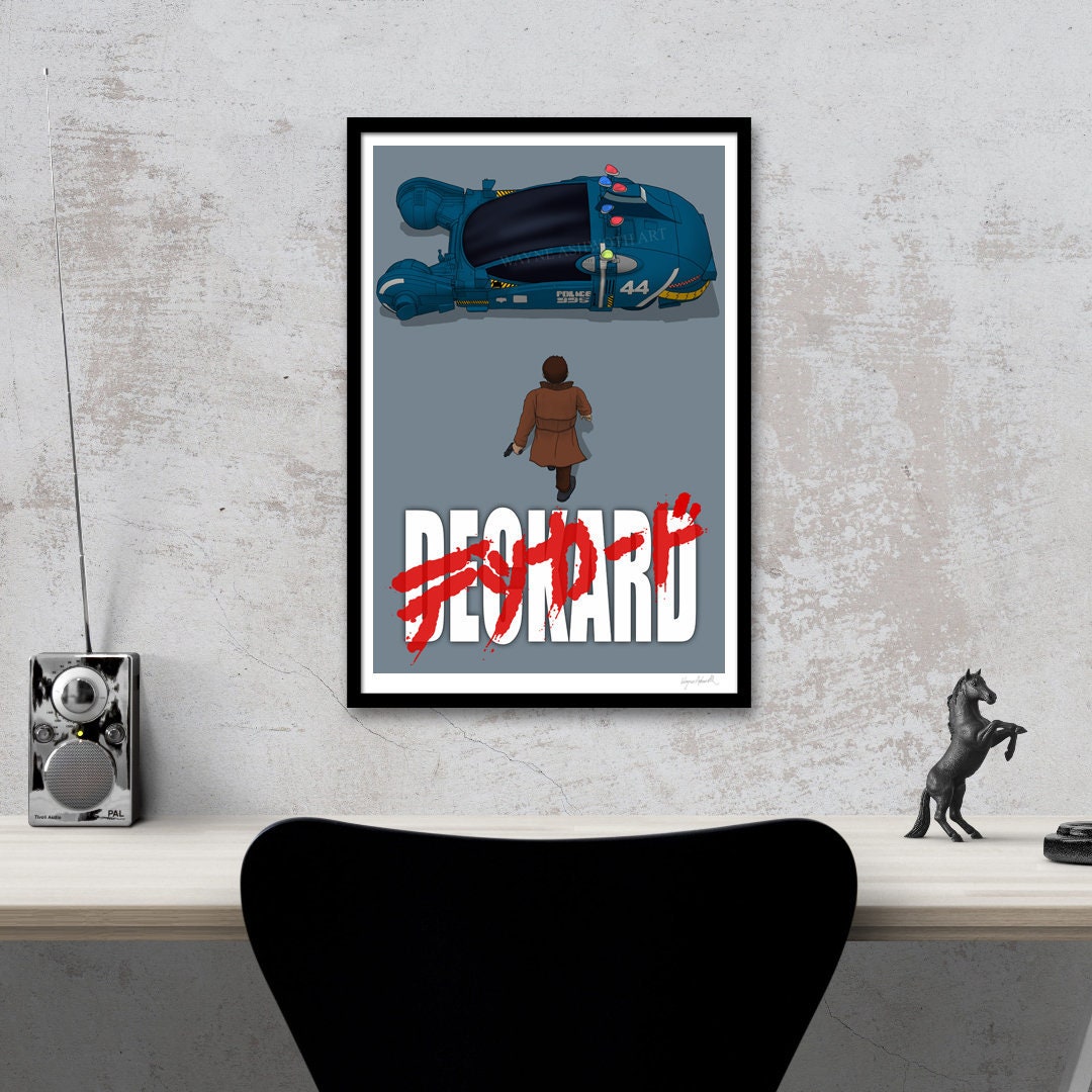 Blade Runner / Akira mash-up (A3/13" x 19") Signed Print