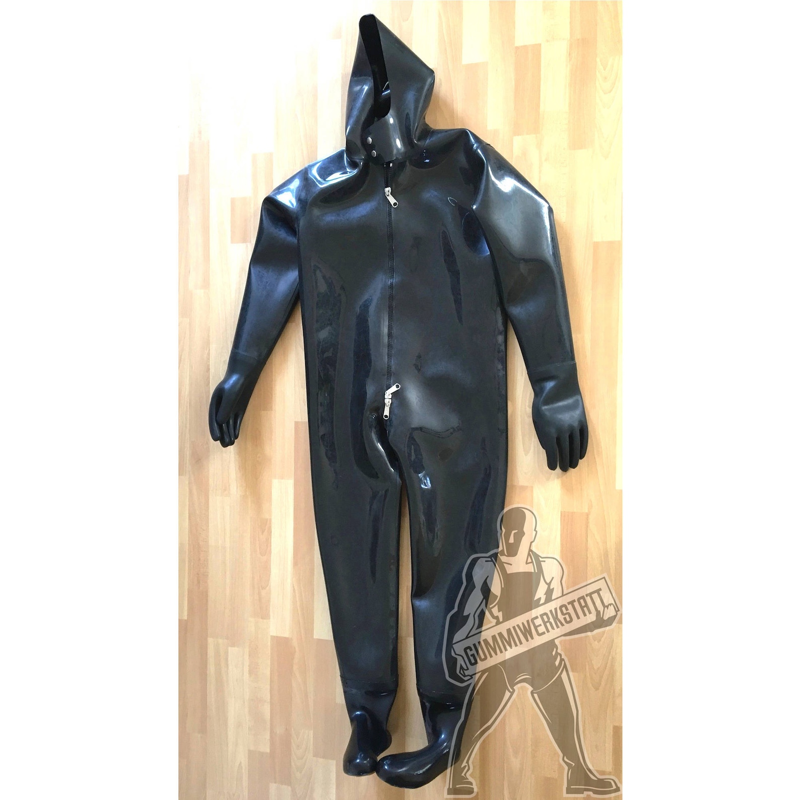Heavy Rubber Suit Coverall Boilersuit Salopette with attached Etsy