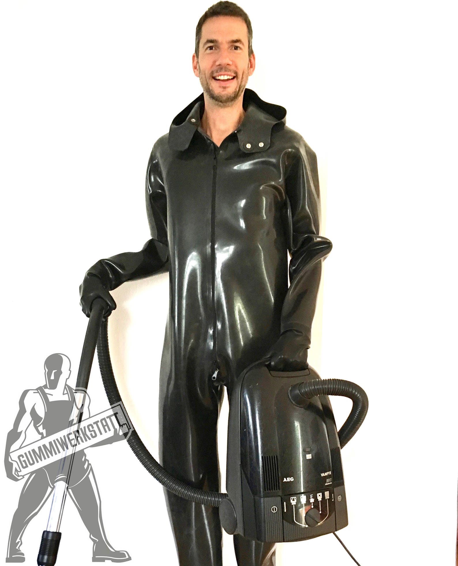 Heavy Rubber Suit Coverall Boilersuit Salopette with attached Etsy