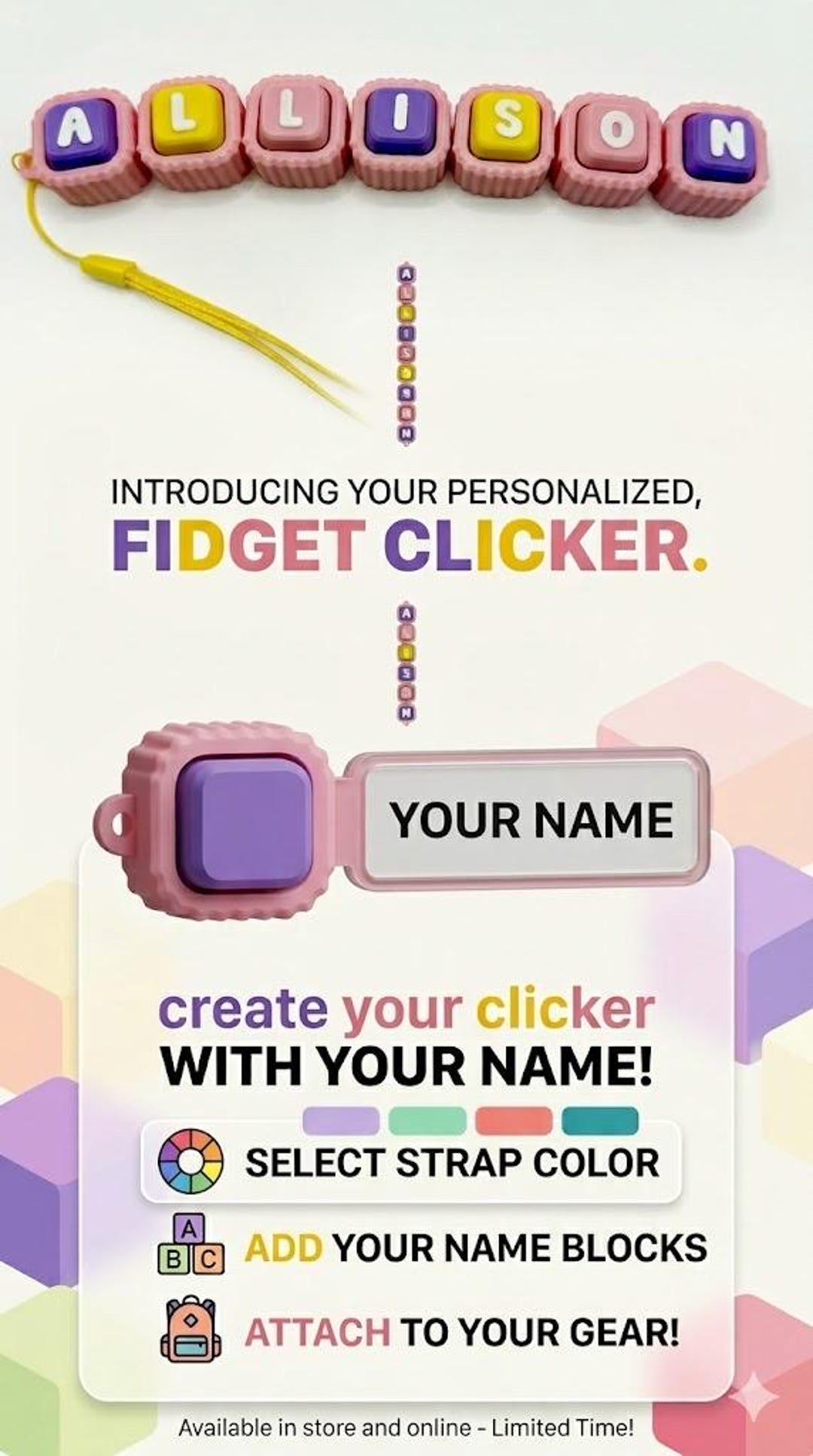 Name Clickers Message Us for the Name Please. - Etsy