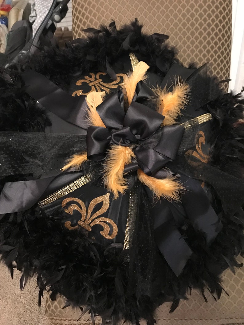 New Orleans Black & Gold 2nd Line Umbrellas Etsy