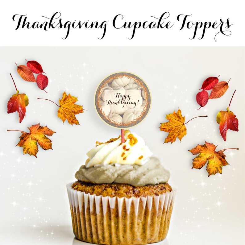 Printable Round Sticker Labels for Thanksgiving Holiday Etsy