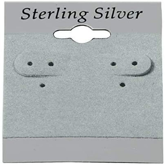 N'icePackaging - 100 Qty Plain Kraft 1 1/2 x 1 1/2 Hanging Earring Cards  - for Displays Hooks or Slatwalls - Merchandise & Sales - Clip/Wire/Post  Earrings 