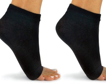 Super Comfortable Toeless Socks-2 Pairs Perfect Yoga Socks, Dance Socks,  Exercise Socks, Pedicure Socks, and More 