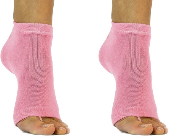 Super Comfortable Toeless Socks-2 Pairs Perfect Yoga Socks, Dance Socks,  Exercise Socks, Pedicure Socks, and More 