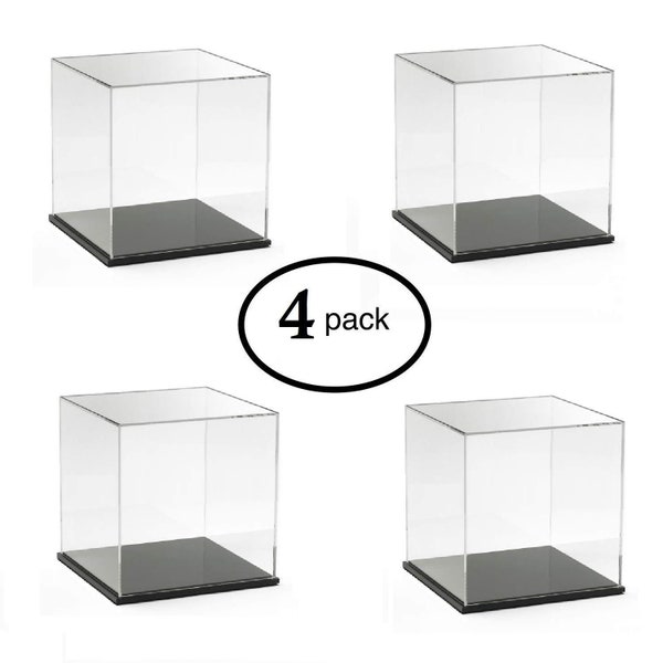 N'ice Packaging Cube acrylique de 4 pièces avec dessus ou base amovibles.