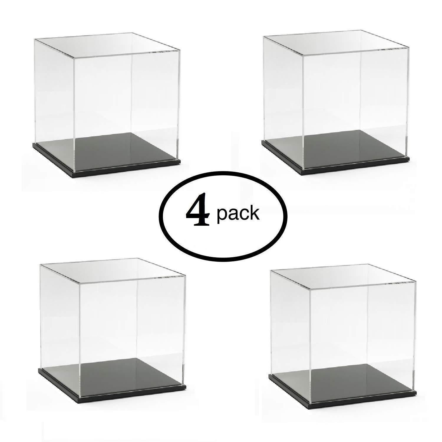 Solid Tumbled Acrylic Cube/Plexiglass Block - Transparent/Clear - 1 (Pack  of 10)