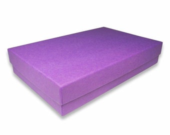 N'icePackaging – USA-Made 10 Qty Purple Kraft Cotton Filled Boxes - for Large...