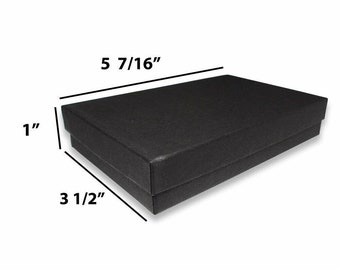 N'icePackaging - USA-Made Matte Black-Kraft Cotton Filled Gift Boxes