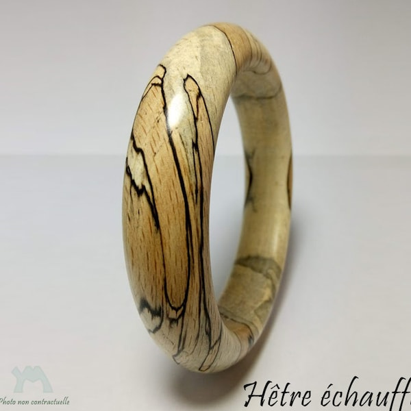 Beheiztes Armband aus Buchenholz