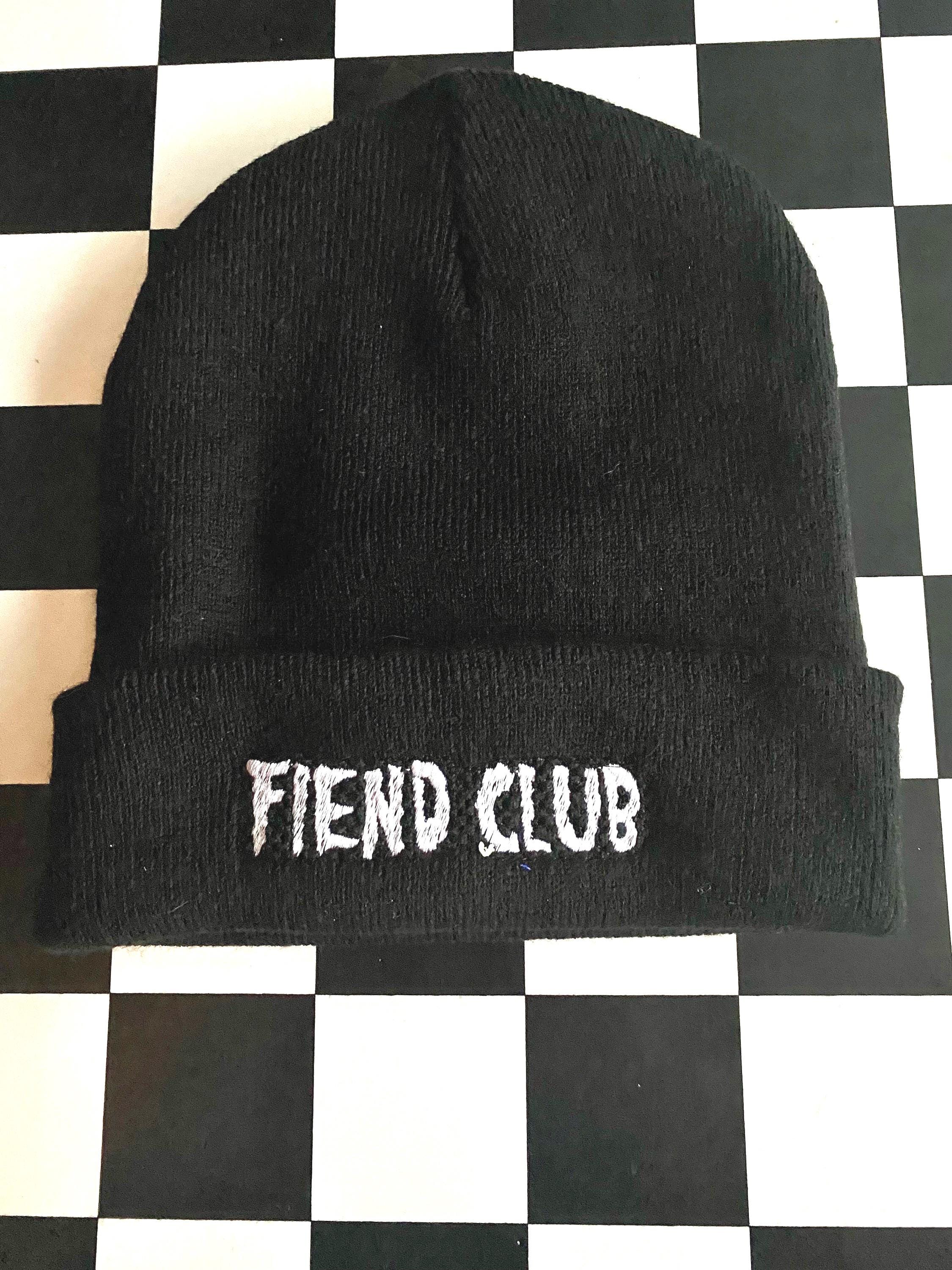 Misfits inspired FIEND CLUB Beanie. Embroidered.
