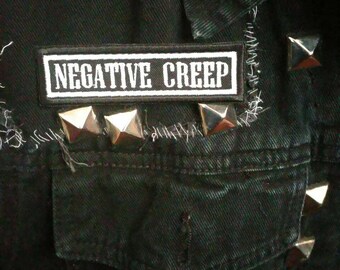 Negative Creep patch. Iron or sew patch. Black and white. Nirvana inspired. . NIRVANA. Nirvana patch. NIRVANA BLEACH. Drone