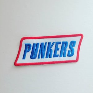Punkers patch. Punk patch. Iron on patches. See on patches. Embroidered patches.