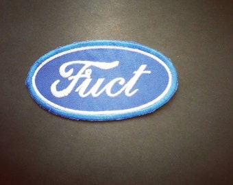 Fuct patch. Classic patch. Embroidered patch. Punk patch. Ford style. Ford. Fuct. Ratm