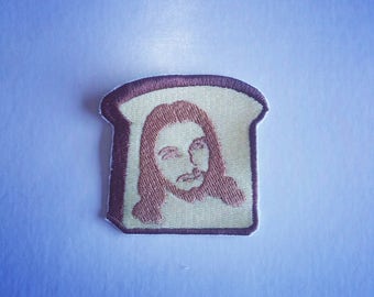 Holy toast patch. Jesus patch. Holy patch. Iron on patch. Embroidered patch. Resurrection patch. Easter patch.