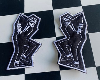 Ska Jungs. 2 Tone Patch Set. 2 Ska Aufnäher. Gestickter Aufnäher