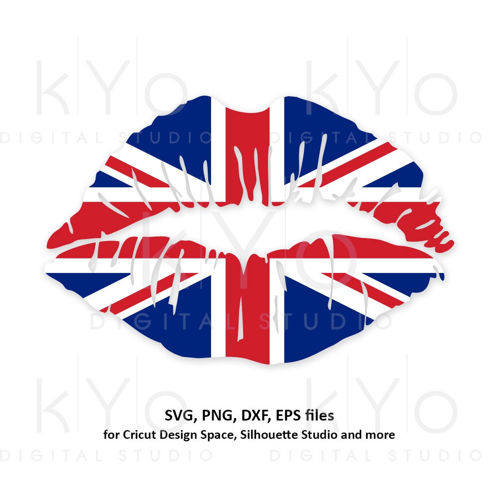 Download UK flag Girl Lips svg United Kingdom Flag svg Union Jack ...