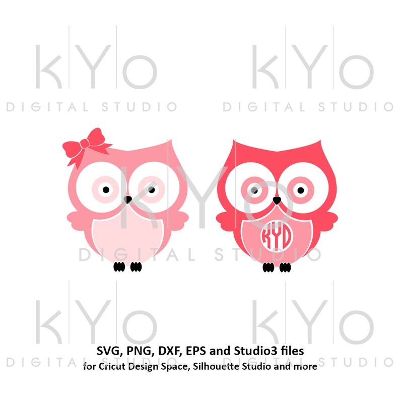 Download Owl Svg Cute Owl Monogram Svg Owl Bow Svg Cute Owl Svg Owl Etsy