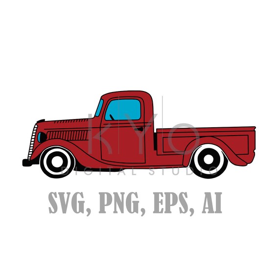 Old Pickup Truck Svg Files 1937 Ford Pickup Truck Svg Files Vintage Pickup Truck Svg Car Svg Transport Svg Red Pickup Svg