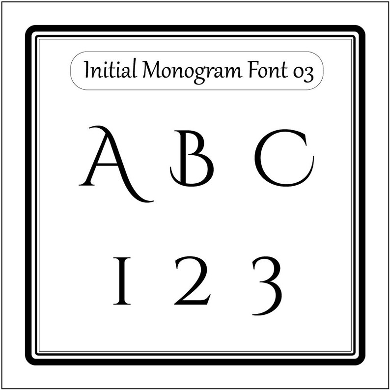 Download Initial Monogram font alphabet svg files for cricut svg ...