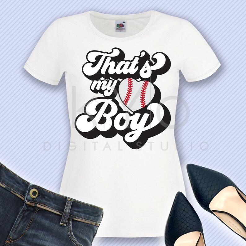 Thats My Boy Baseball Svg Baseball T Shirt Svg Png Dxf Studio3 Etsy