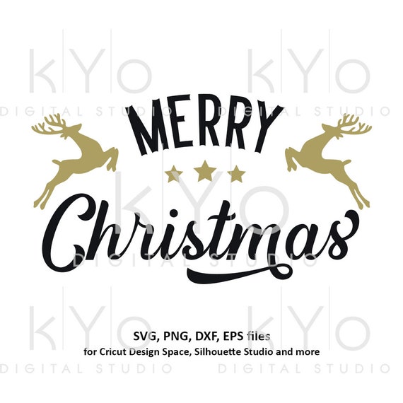 Download Free Merry Christmas Svg Christmas Deer Svg Deer Silhouette Svg Etsy SVG Cut Files