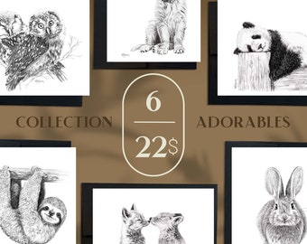 10 Cards Bundle - Adorables Collection