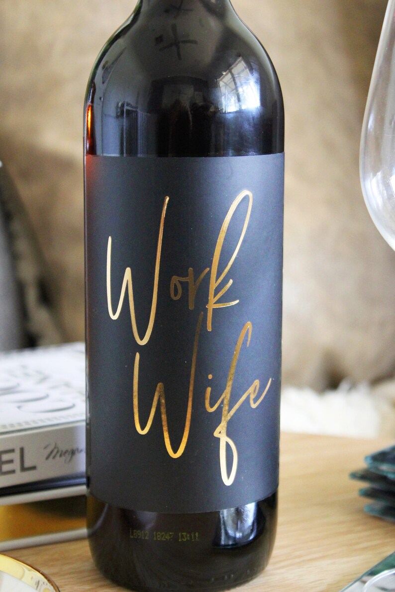 Funny Wine Label. Colleague Gift coworker gift. Funny Etsy