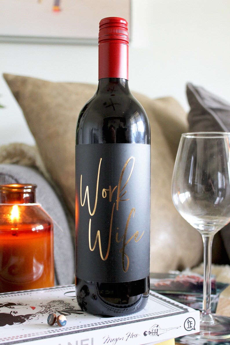 Funny Wine Label. Colleague Gift coworker gift. Funny Etsy